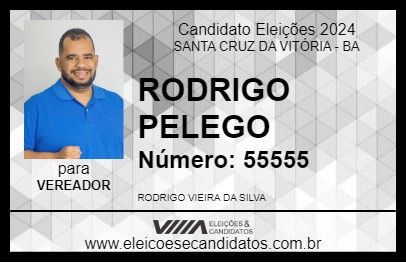 Candidato RODRIGO PELEGO 2024 - SANTA CRUZ DA VITÓRIA - Eleições