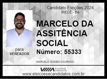 Candidato MARCELO DA ASSISTÊNCIA SOCIAL 2024 - IRECÊ - Eleições