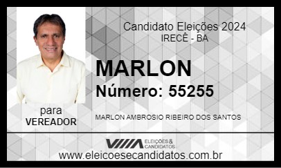 Candidato MARLON RIBEIRO 2024 - IRECÊ - Eleições