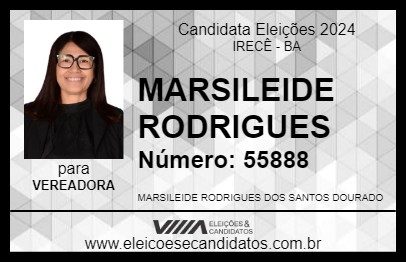 Candidato MARSILEIDE RODRIGUES 2024 - IRECÊ - Eleições