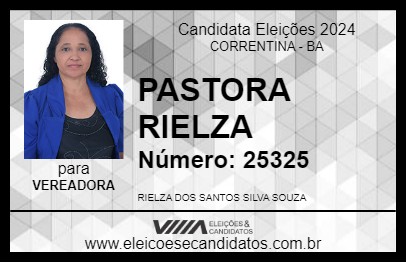 Candidato PASTORA RIELZA 2024 - CORRENTINA - Eleições