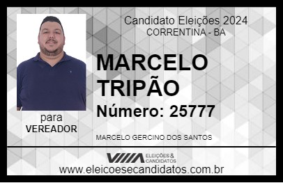 Candidato MARCELO TRIPÃO 2024 - CORRENTINA - Eleições