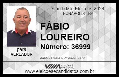 Candidato FÁBIO LOUREIRO 2024 - EUNÁPOLIS - Eleições