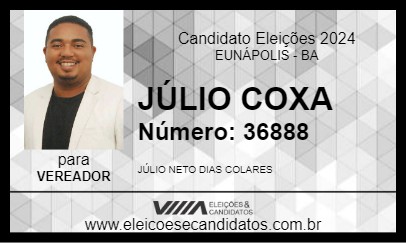 Candidato JÚLIO COXA 2024 - EUNÁPOLIS - Eleições