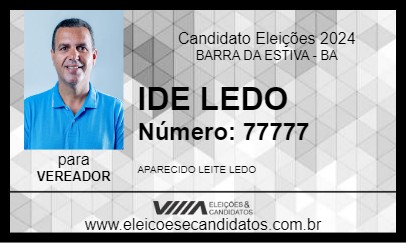 Candidato IDE LEDO 2024 - BARRA DA ESTIVA - Eleições