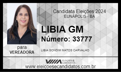 Candidato LIBIA GM 2024 - EUNÁPOLIS - Eleições