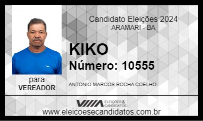 Candidato KIKO 2024 - ARAMARI - Eleições