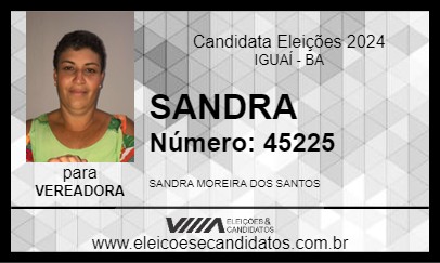 Candidato SANDRA 2024 - IGUAÍ - Eleições