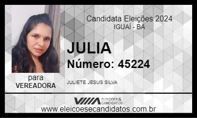 Candidato JULIA 2024 - IGUAÍ - Eleições