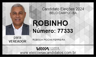 Candidato ROBINHO 2024 - BELO CAMPO - Eleições