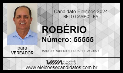 Candidato ROBÉRIO 2024 - BELO CAMPO - Eleições