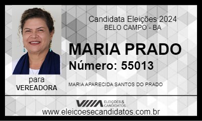 Candidato MARIA PRADO 2024 - BELO CAMPO - Eleições