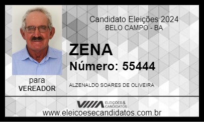 Candidato ZENA 2024 - BELO CAMPO - Eleições