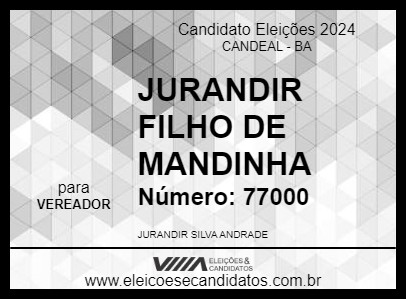 Candidato JURANDIR FILHO DE MANDINHA 2024 - CANDEAL - Eleições