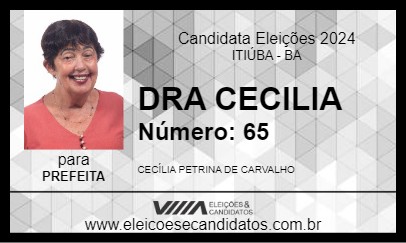 Candidato DRA CECILIA 2024 - ITIÚBA - Eleições