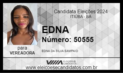 Candidato EDNA 2024 - ITIÚBA - Eleições