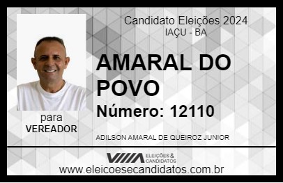 Candidato AMARAL DO POVO 2024 - IAÇU - Eleições