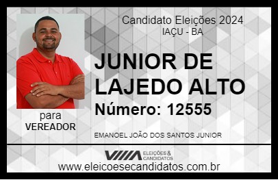 Candidato JUNIOR DA JN 2024 - IAÇU - Eleições