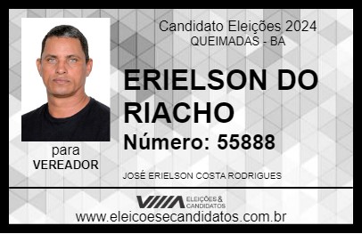 Candidato ERIELSON DO RIACHO 2024 - QUEIMADAS - Eleições