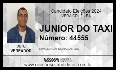 Candidato JUNIOR DO TAXI 2024 - VERA CRUZ - Eleições