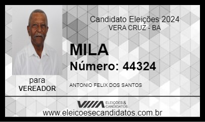 Candidato MILA 2024 - VERA CRUZ - Eleições