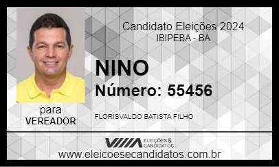 Candidato NINO 2024 - IBIPEBA - Eleições