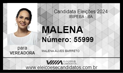 Candidato MALENA 2024 - IBIPEBA - Eleições