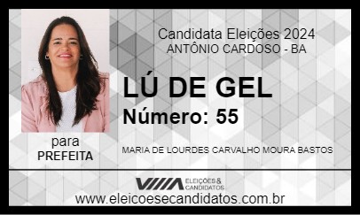 Candidato LÚ DE GEL 2024 - ANTÔNIO CARDOSO - Eleições