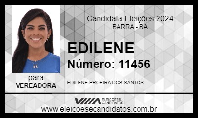 Candidato EDILENE 2024 - BARRA - Eleições