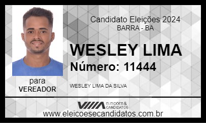 Candidato WESLEY LIMA 2024 - BARRA - Eleições