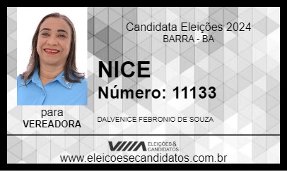 Candidato NICE 2024 - BARRA - Eleições