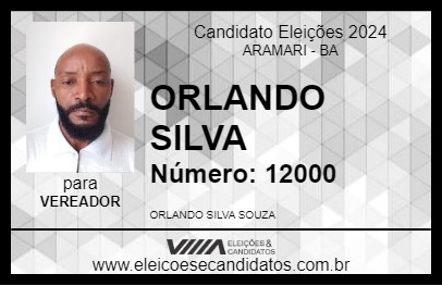 Candidato ORLANDO SILVA 2024 - ARAMARI - Eleições