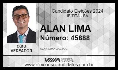 Candidato ALAN LIMA 2024 - IBITITÁ - Eleições