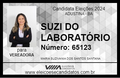 Candidato SUZI DO LABORATÓRIO 2024 - ADUSTINA - Eleições