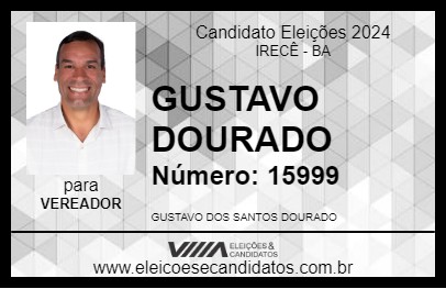 Candidato GUSTAVO DOURADO 2024 - IRECÊ - Eleições