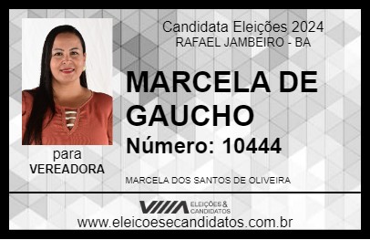 Candidato MARCELA DE GAUCHO 2024 - RAFAEL JAMBEIRO - Eleições