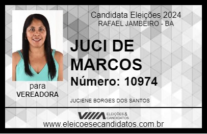 Candidato JUCI DE MARCOS 2024 - RAFAEL JAMBEIRO - Eleições