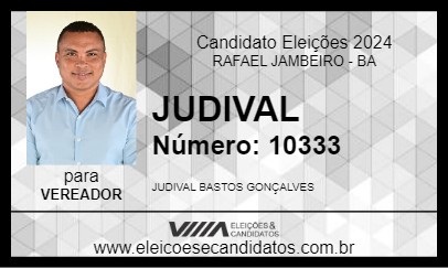 Candidato JUDIVAL 2024 - RAFAEL JAMBEIRO - Eleições