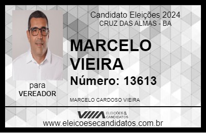 Candidato MARCELO VIEIRA 2024 - CRUZ DAS ALMAS - Eleições