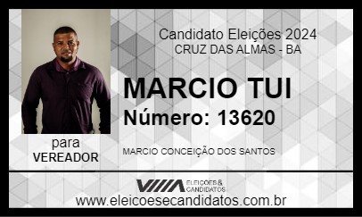 Candidato MARCIO TUI 2024 - CRUZ DAS ALMAS - Eleições