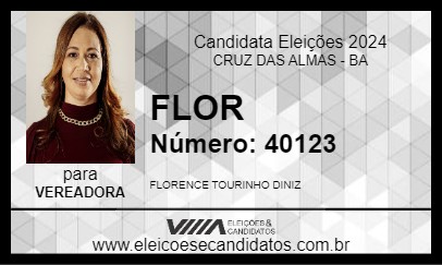 Candidato FLOR 2024 - CRUZ DAS ALMAS - Eleições