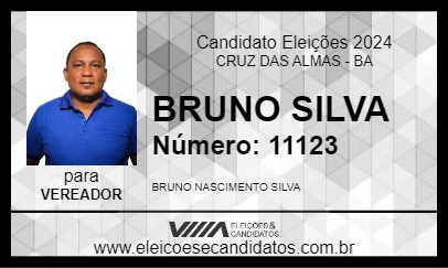 Candidato BRUNO SILVA 2024 - CRUZ DAS ALMAS - Eleições