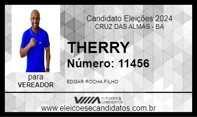 Candidato THERRY 2024 - CRUZ DAS ALMAS - Eleições