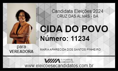 Candidato CIDA DO POVO 2024 - CRUZ DAS ALMAS - Eleições