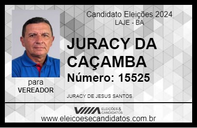 Candidato JURACY DA CAÇAMBA 2024 - LAJE - Eleições