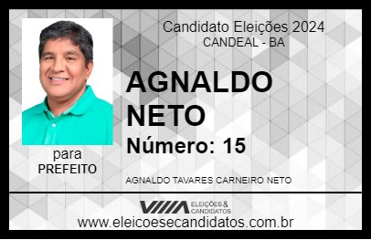 Candidato AGNALDO NETO 2024 - CANDEAL - Eleições