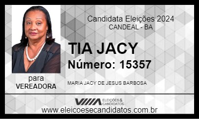 Candidato TIA JACY 2024 - CANDEAL - Eleições