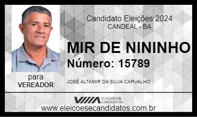 Candidato MIR DE NININHO 2024 - CANDEAL - Eleições