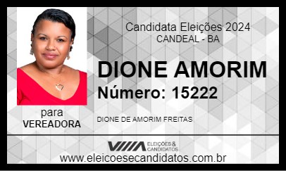 Candidato DIONE AMORIM 2024 - CANDEAL - Eleições