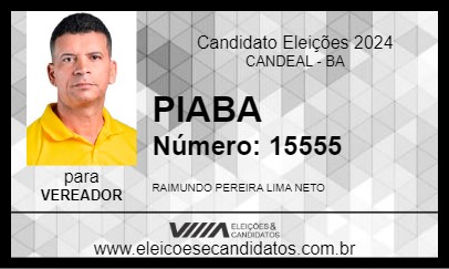 Candidato PIABA 2024 - CANDEAL - Eleições